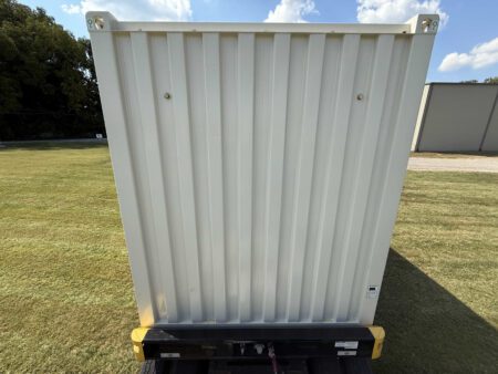 Left-side view of Caterpillar generator enclosure.