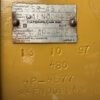 Caterpillar SR4B generator nameplate.