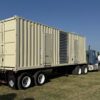 Rear-right angle of containerized CAT C27 generator.