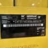 Caterpillar 3516C engine nameplate with product identification number and manufacturing details.