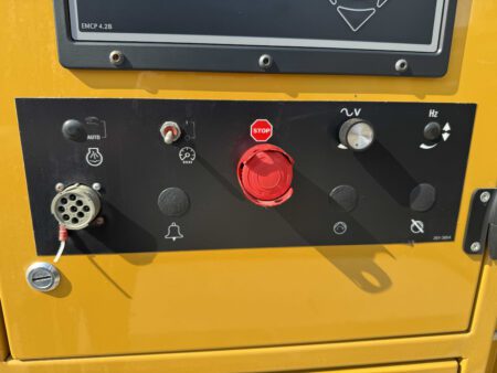 Auxiliary control panel with emergency stop on 2011 CAT C9 250 kW generator