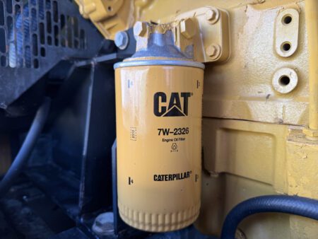 CAT 7W-2326 oil filter installed on Caterpillar C4.4 engine.