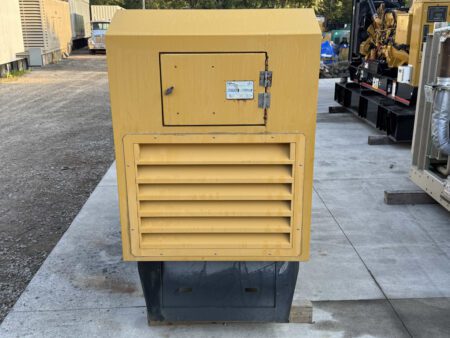 Left side of Caterpillar C4.4 generator enclosure.