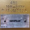 Caterpillar SR4B generator end nameplate with serial number