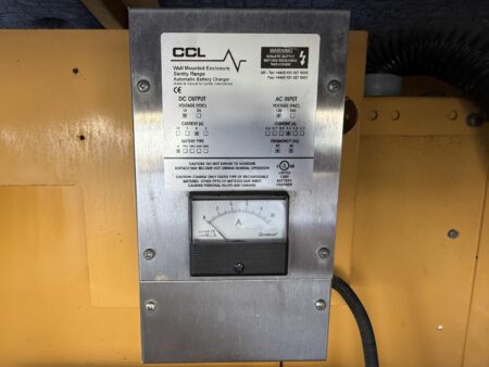 CCL Sentry Range automatic battery charger on Caterpillar generator.