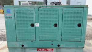 Front view of Cummins Onan DGDB generator