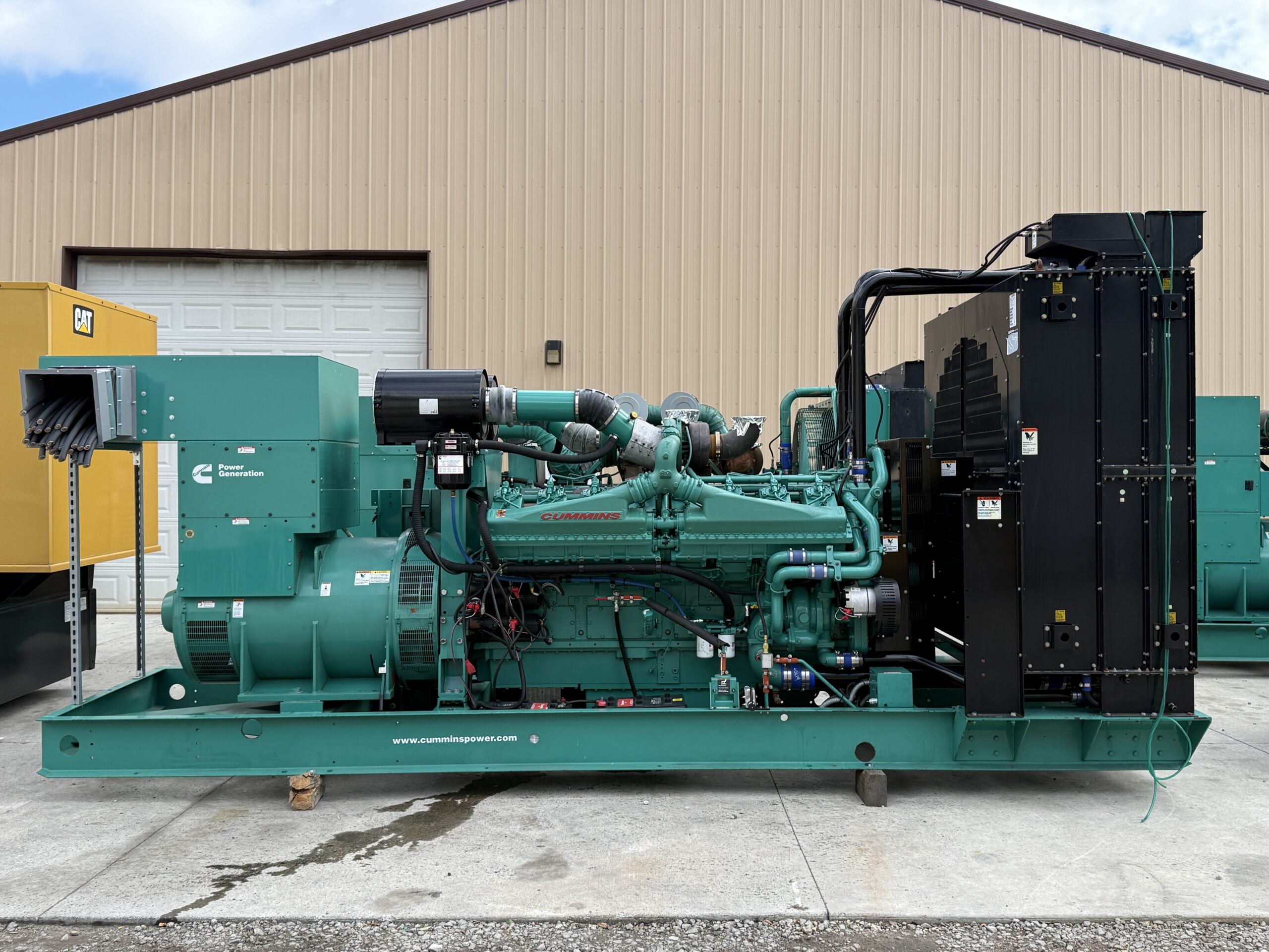 2007-Cummins-1500DQGAB-1500kW-Diesel-Generator-Back 2007 Cummins DQGAB 1500kW Diesel Generator Set - Image 1