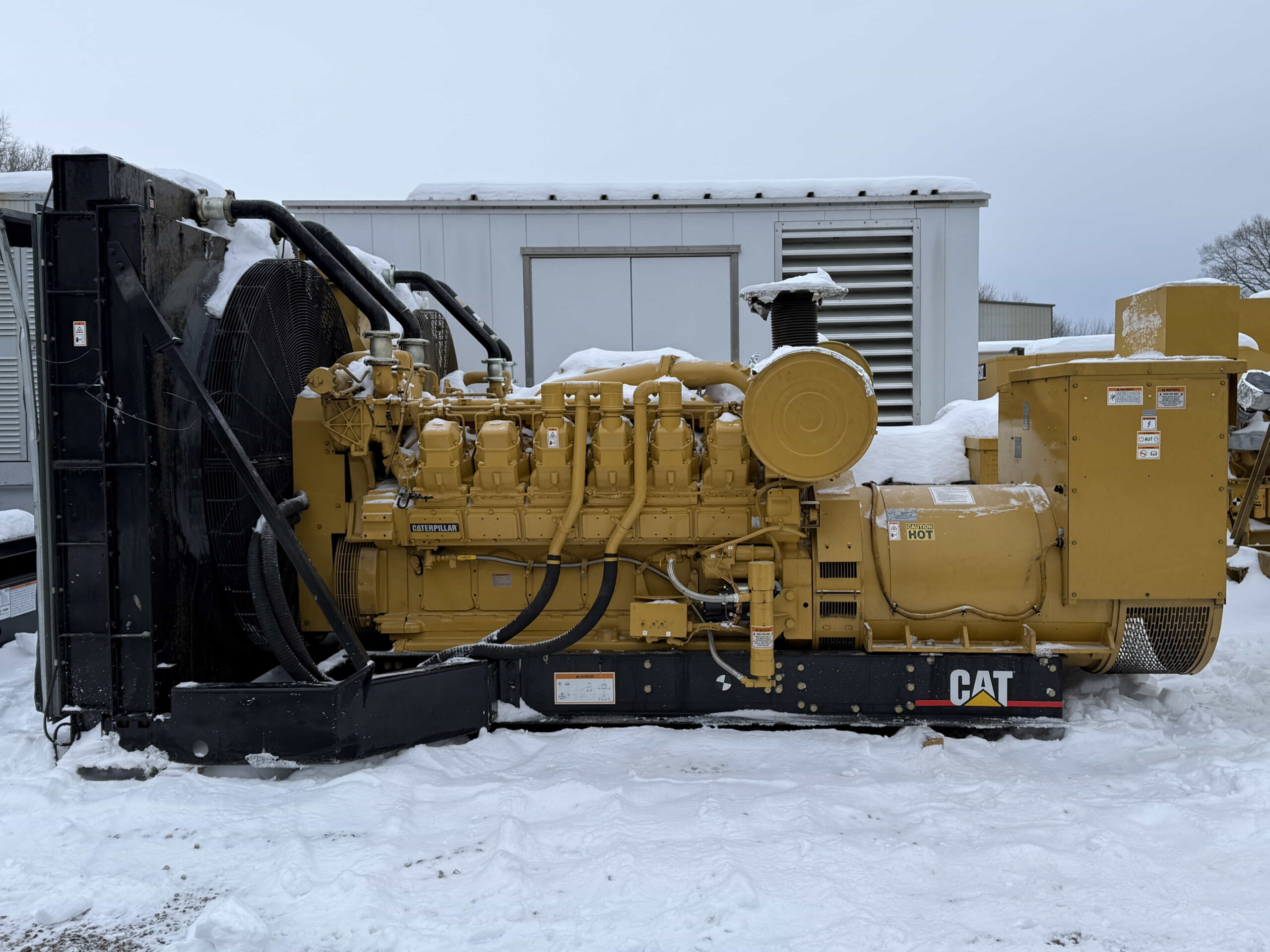 2002_CAT_3512_1250kW_SCMJ00504_002_Left_Side_Engine_Assembly 2002 CAT 3512 1250kW Diesel Generator Set - Image 1