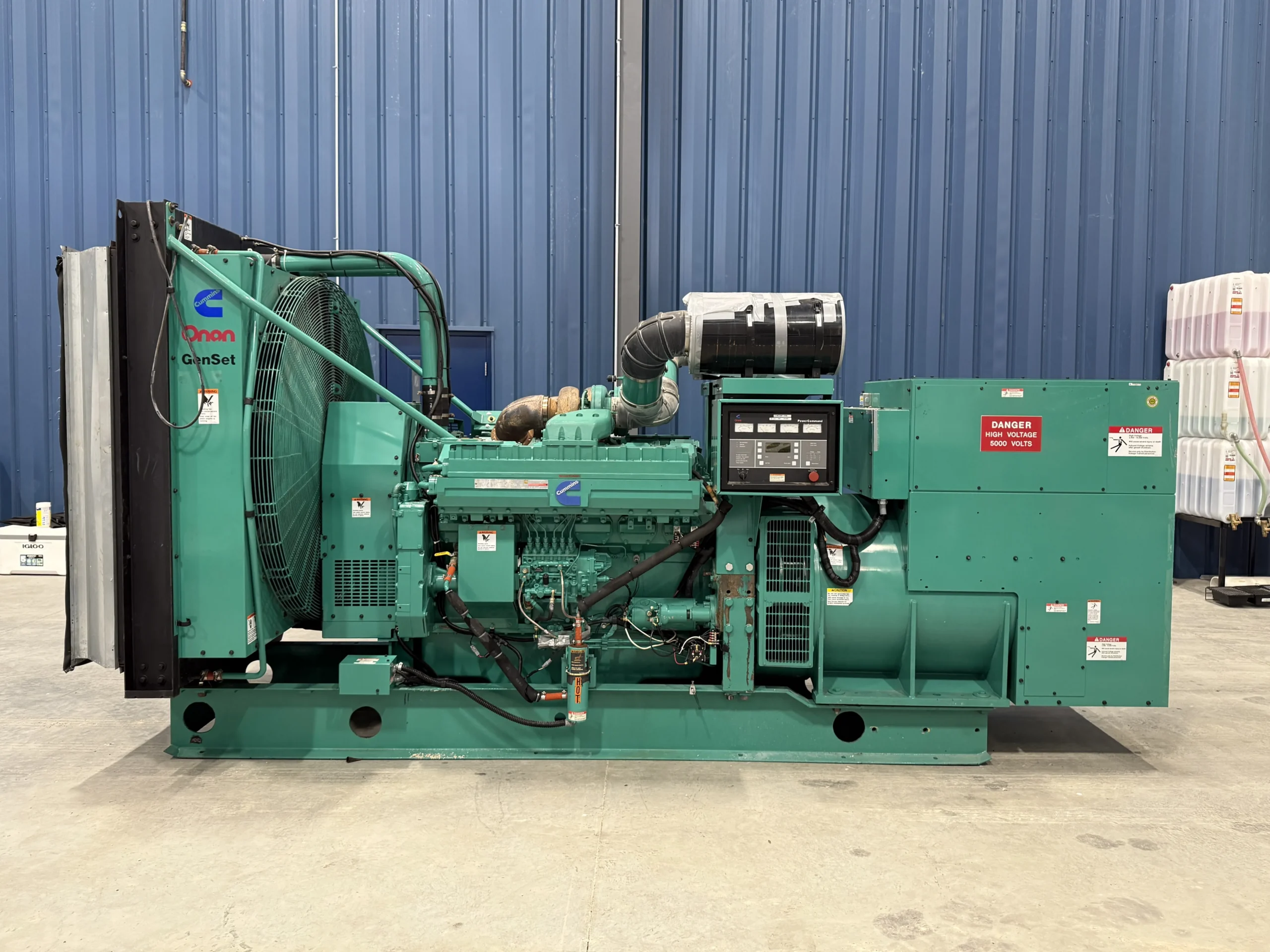 1997-Cummins-Onan-750DFHA-750kW-SN-B970630634-Control-Side-View 1997 Cummins 750DFHA 750kW Diesel Generator Set - Image 1