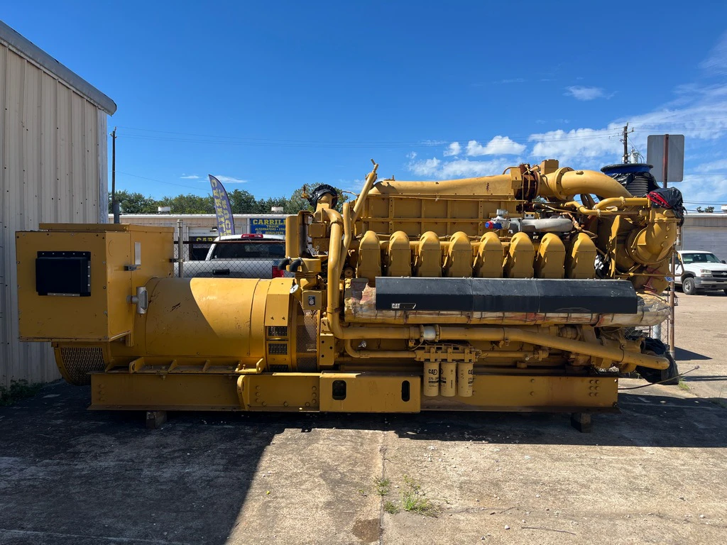 cat-g3516c-GSB00116-generator-set-side-profile 2006 Caterpillar G3516C 1600 kW Natural Gas Generator Set - Image 1